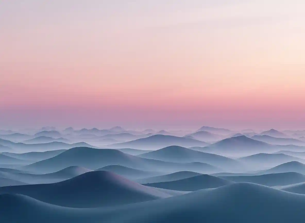 Soft layered tones representing a calm atmospheric space